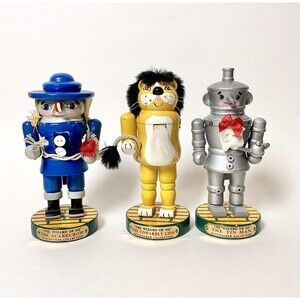 The Wizard of OZ Nutcracker Collection Kurt Adler 3 Piece Set Christmas Decor